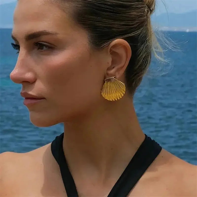 boucle d’oreille coquillage créole