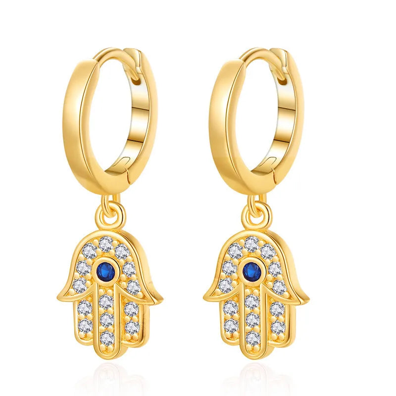 boucle d'oreille créole main de fatma