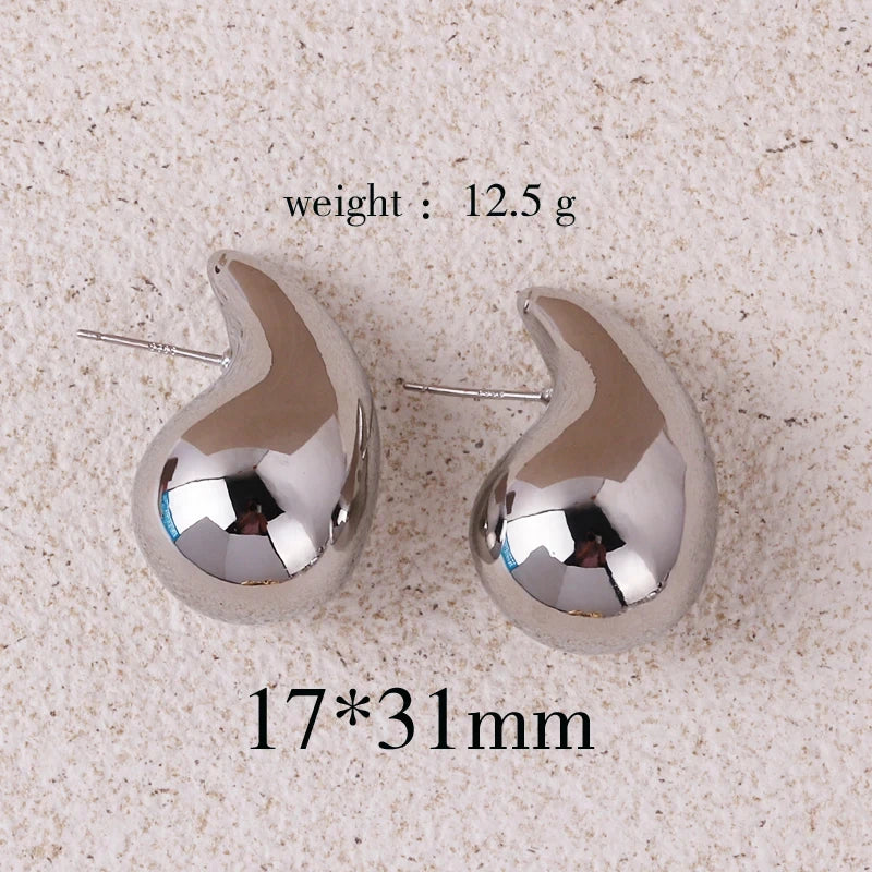 boucles d'oreilles créoles en goutte