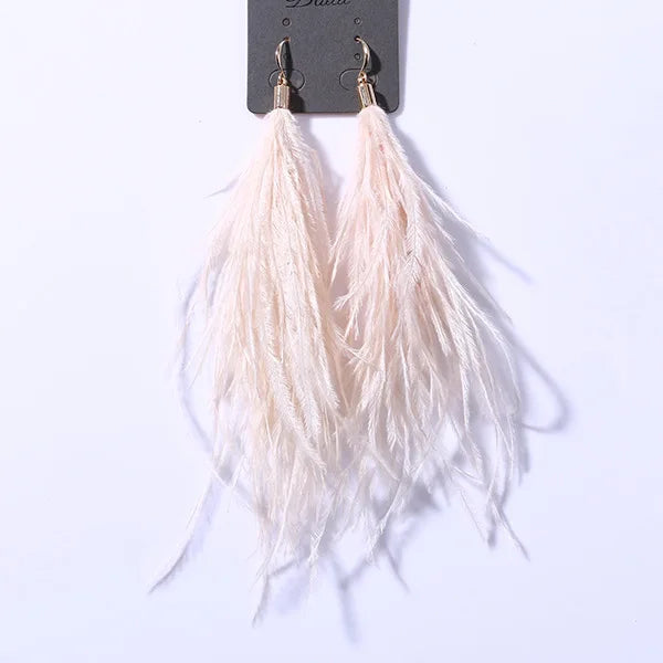 boucle d'oreille créole plume