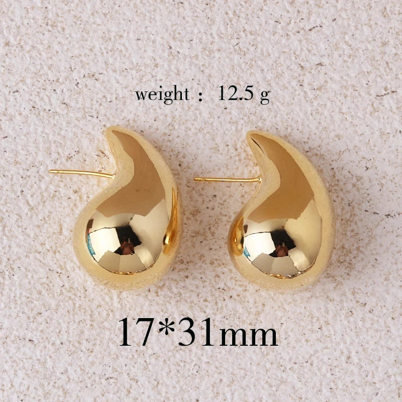 boucles d'oreilles créoles en goutte