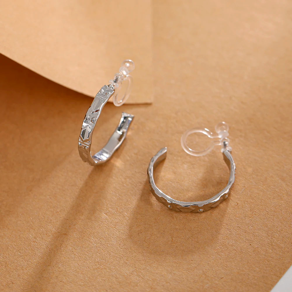 boucle d'oreille créole fermoir invisible