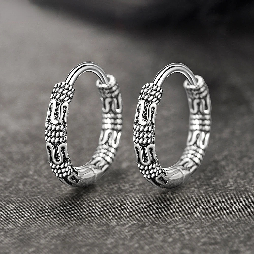 boucles d'oreilles créoles vintage