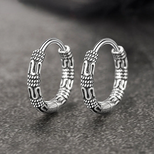 boucles d'oreilles créoles vintage