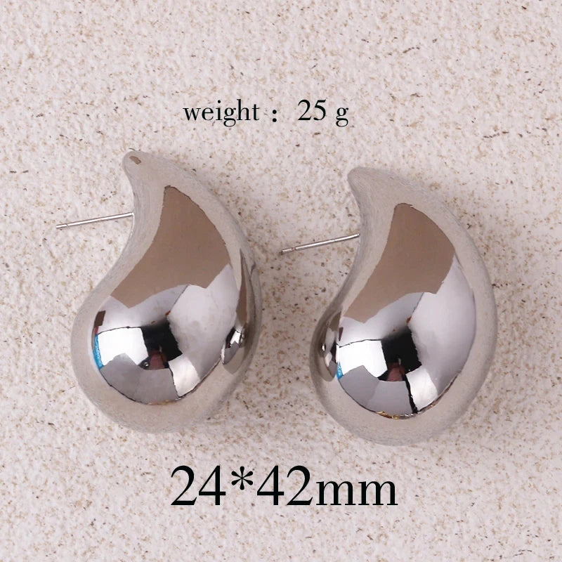 boucles d'oreilles créoles en goutte