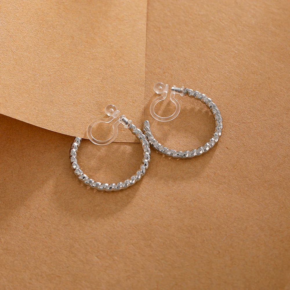 boucle d'oreille créole fermoir invisible