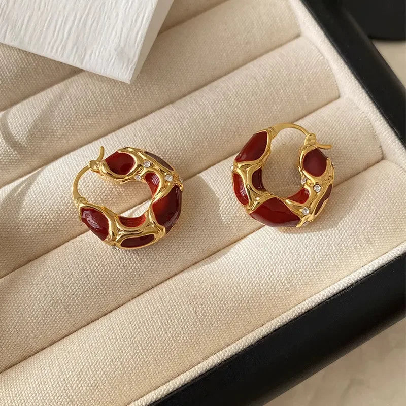 boucles d'oreilles créoles vintage