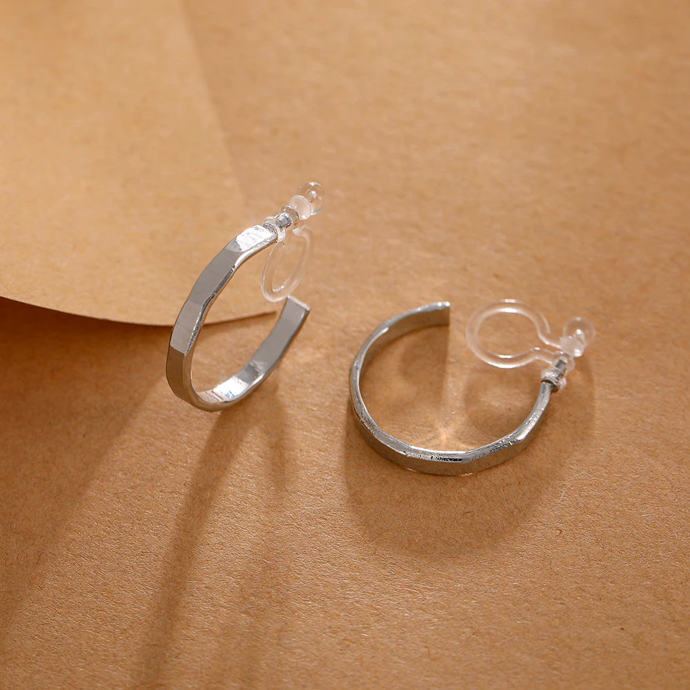 boucle d'oreille créole fermoir invisible