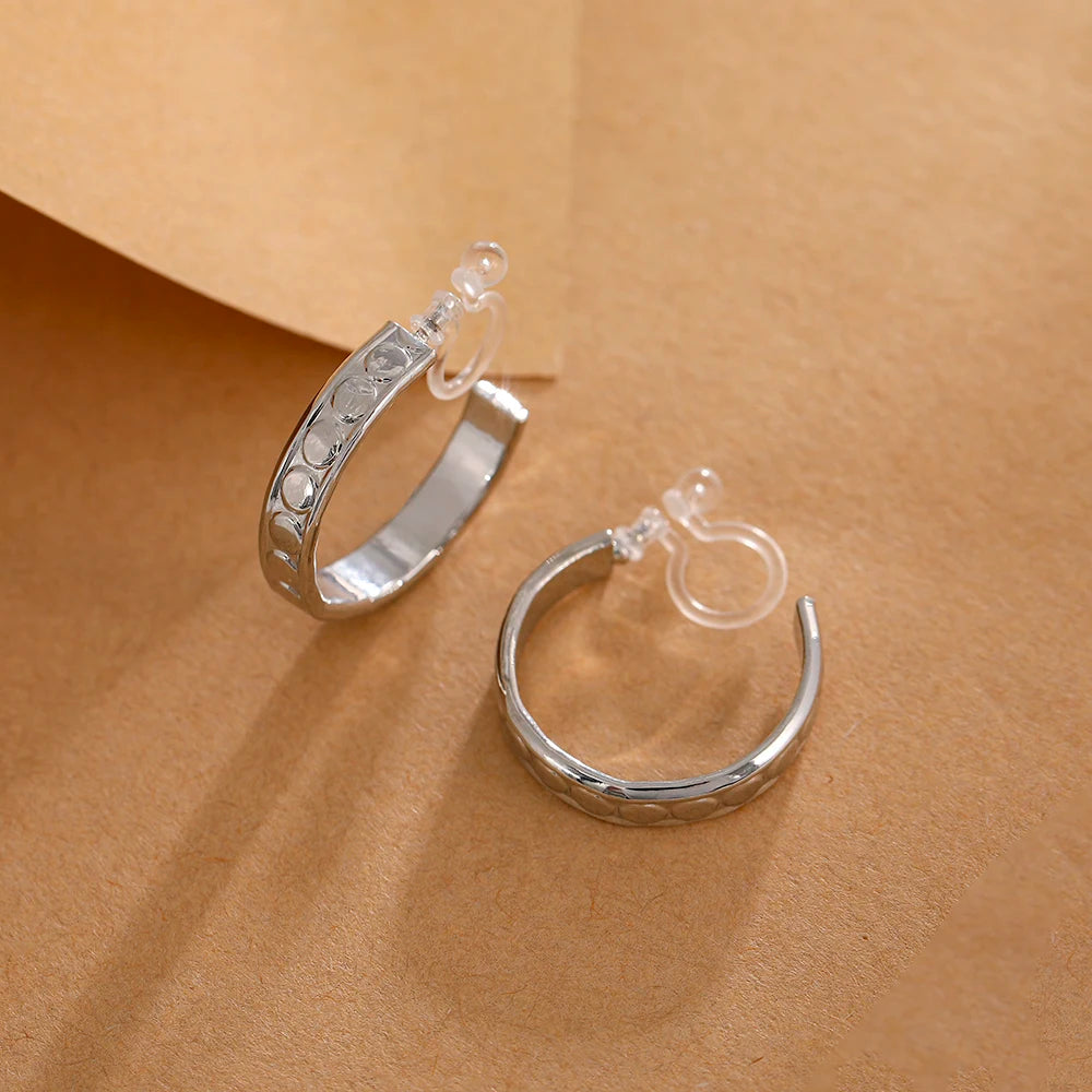 boucle d'oreille créole fermoir invisible