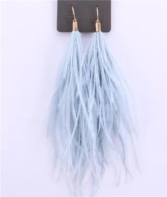 boucle d'oreille créole plume