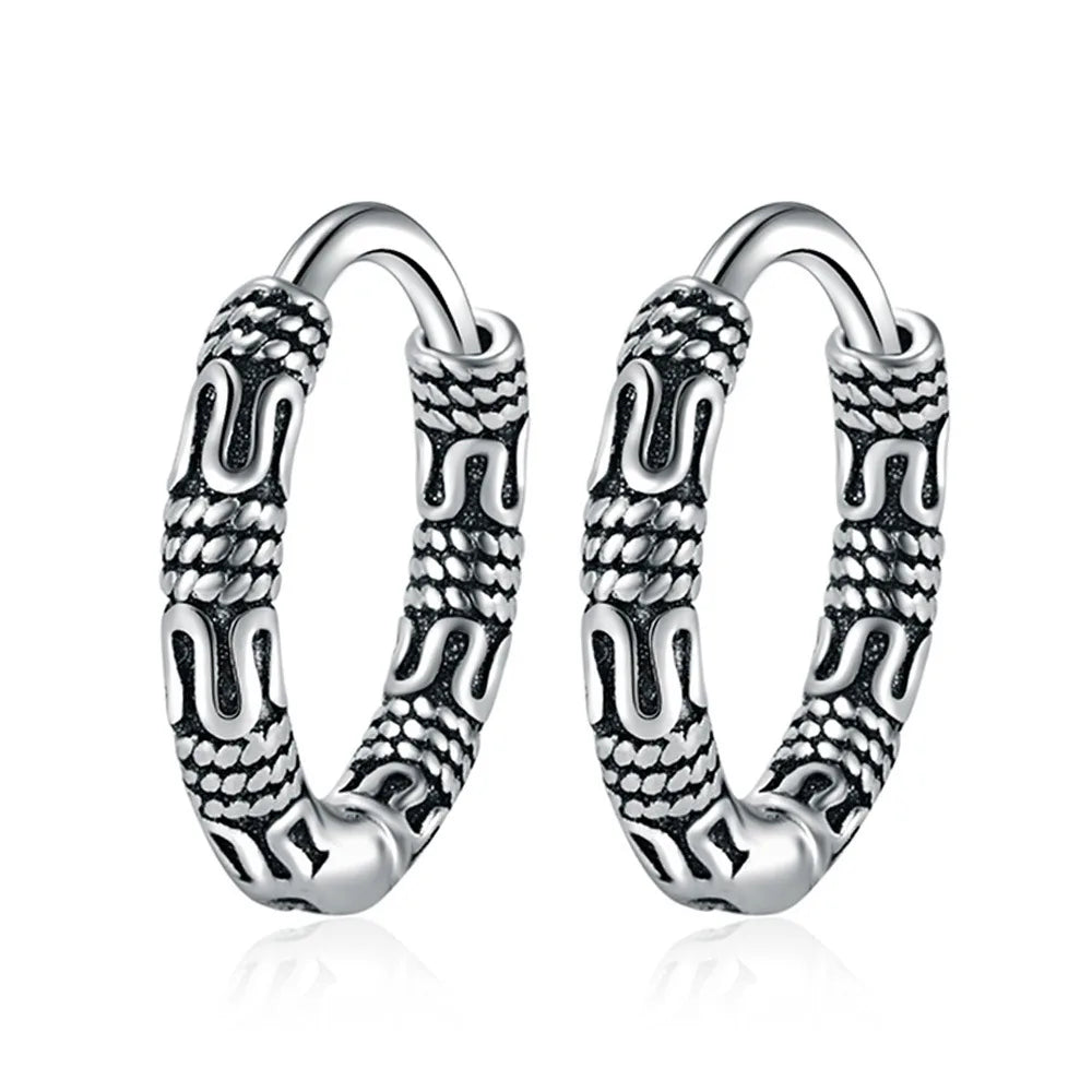 boucles d'oreilles créoles vintage
