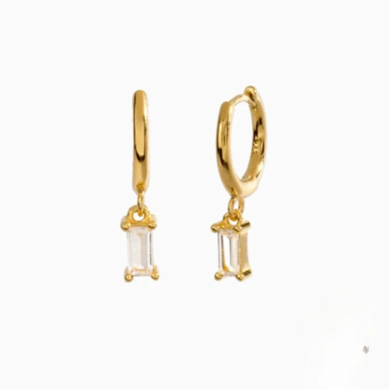 boucle d’oreille créole émeraude