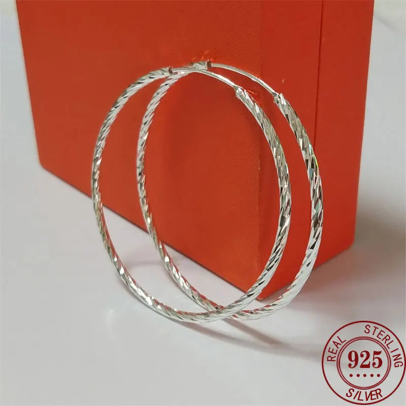 Grande boucles d'oreilles créoles plaqué or