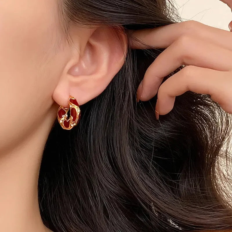 boucles d'oreilles créoles vintage