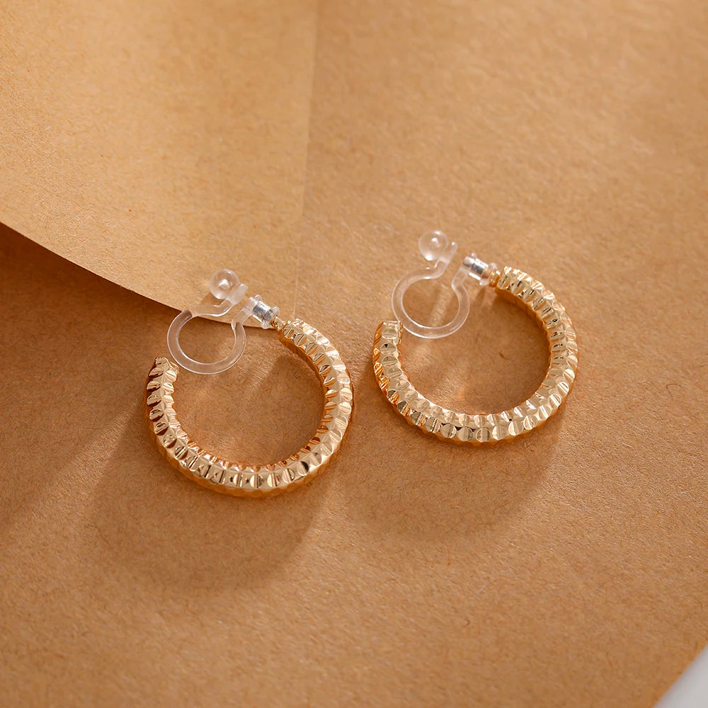 boucle d'oreille créole fermoir invisible