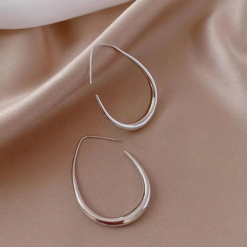 Boucles d'oreilles géométriques ovales