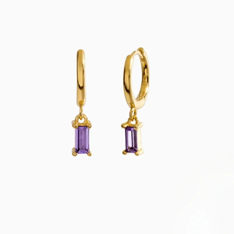 boucle d’oreille créole émeraude
