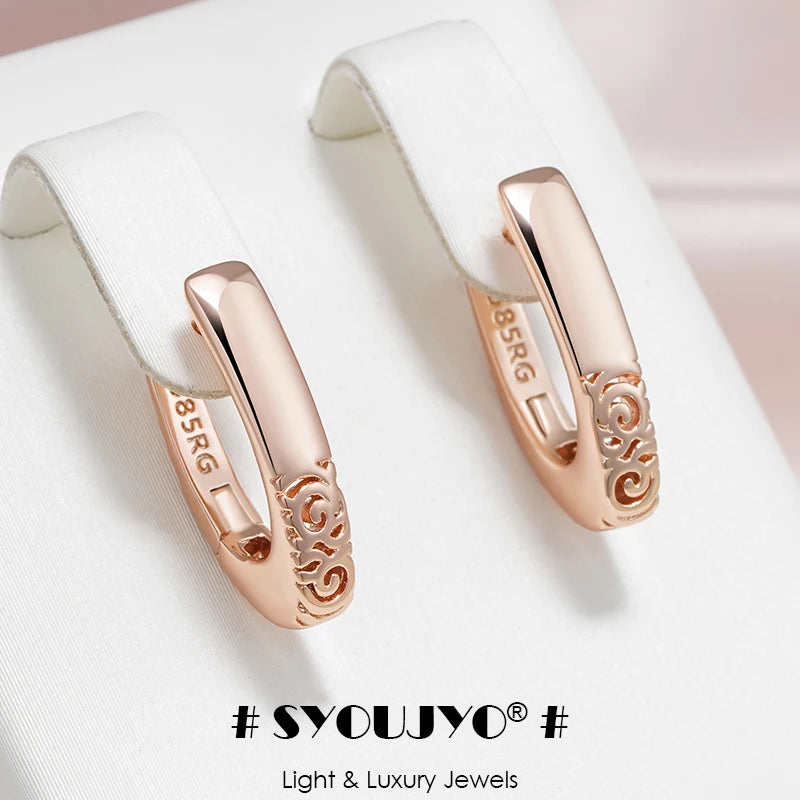 boucles d'oreilles créoles or rose